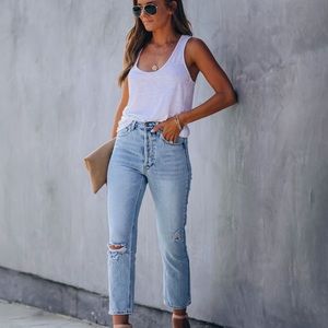 Vici Kason Distressed High Rise Jeans NWT Size 25